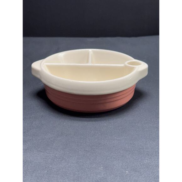 Vintage Excello Baby Food Warming Dish, 7" W x 2 1/4" H, Retro Nursery - Picture 2 of 6